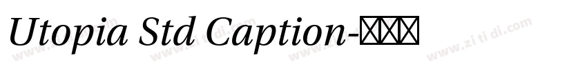 Utopia Std Caption字体转换
